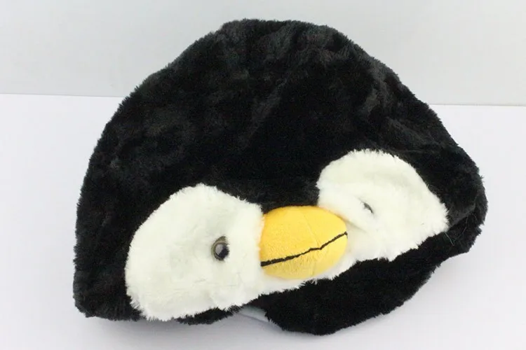 Мультяшная плюшевая хлопковая шляпа Пингвин с шарфом и рукавицами 3 в 1 комбо животные косплей милые мягкие унисекс Пингвин теплая шапка бини