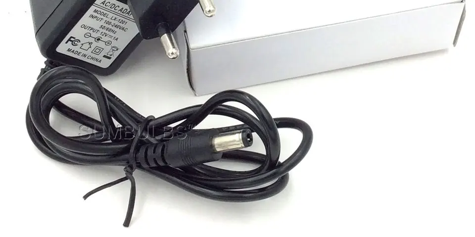 DC LED Power Supply Charger Transformer Adapter  110V 220V to 12V For LED Strip EU US AU UK Cord Plug Sock (10)
