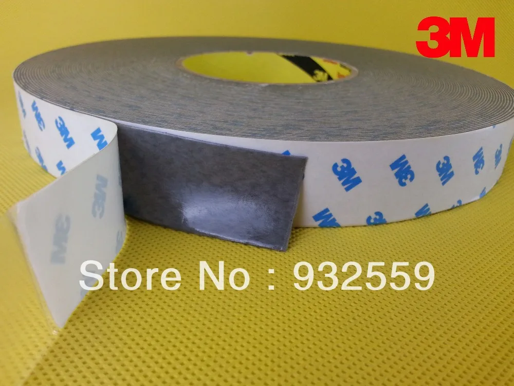 

High heat resistance double sided acrylic foam tape for vibration/sound damping in cold condition 20mmX30M/pc 2pcs/lot