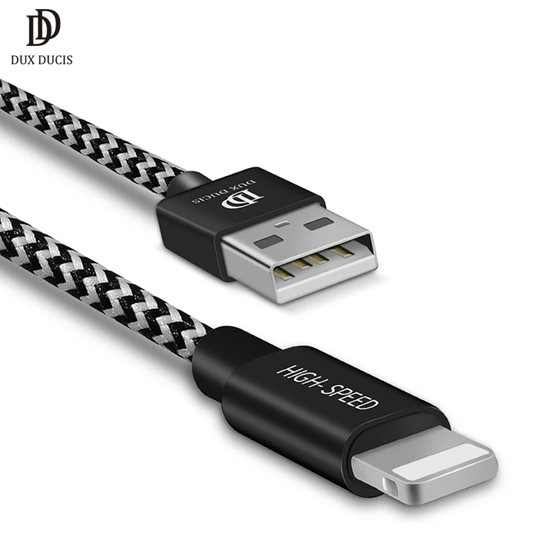 DUX DUCIS USB кабель для iPhone Xs Max X 7 8 данных быстрое зарядное Освещение 5 5S 6 S iPad телефон