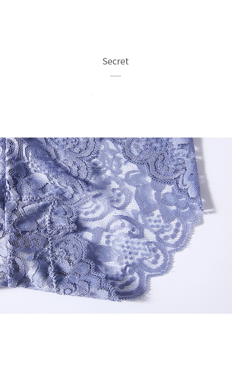 Women's Ultra-thin Seamless Briefs High Waist Panties Plus Size Lace Sexy Lingerie Women Transparent Sexy Knickers Underwear 19 (12)