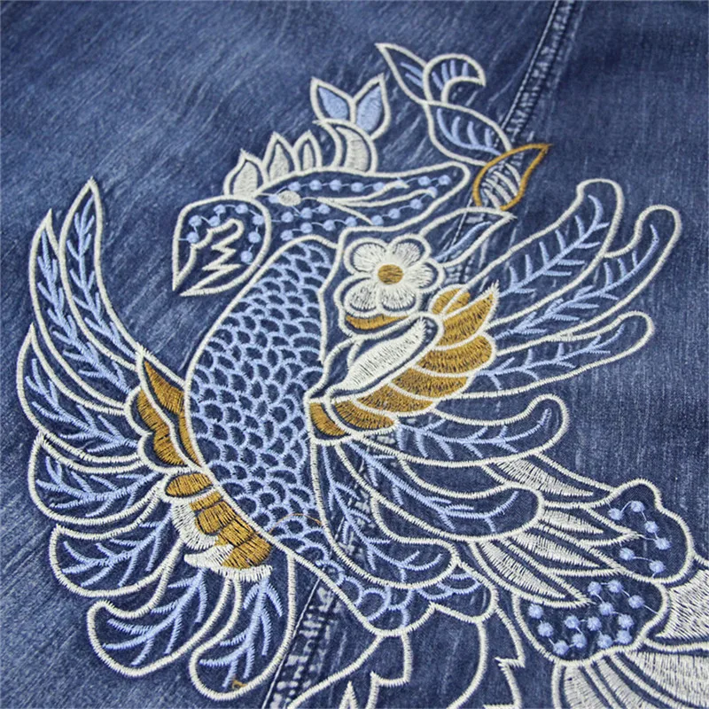 Summer Tank Dress 2019 Vintage Cotton Women's Denim Dresses O-Neck Sleeveless Woman Embroidery Swing Hem Sundress Ke82168 (20)