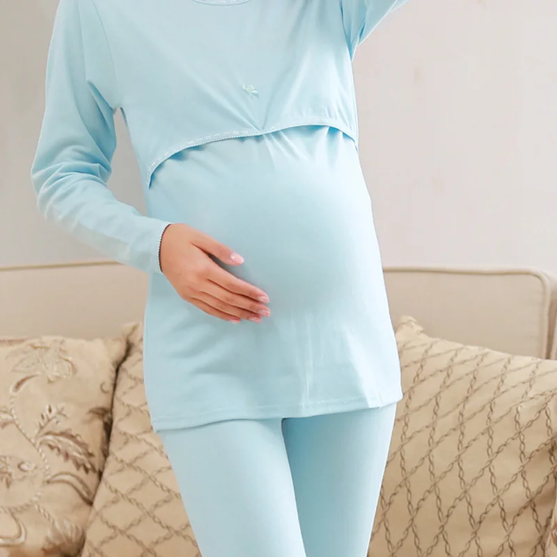 Одежда для кормления грудью, пижамы для беременных женщин, комплекты пижамы для беременных, хлопок, пижамы для кормящих, Пижама для беременных