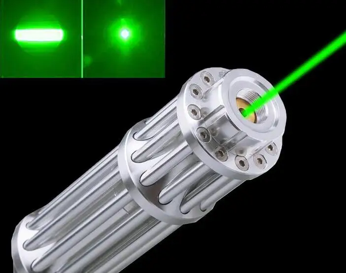 Новейшая зеленая красная лазерная указка 5000 м 5 Вт 532 нм высокомощный светильник-вспышка Lazer Focus горящая спичка, светильник для сигар - Цвет: Зеленый