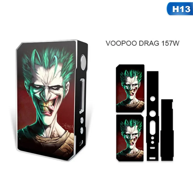 Наклейки на электронные сигареты для VOOPOO DRAG TC 157W коробка мод наклейка на обложку - Цвет: H13