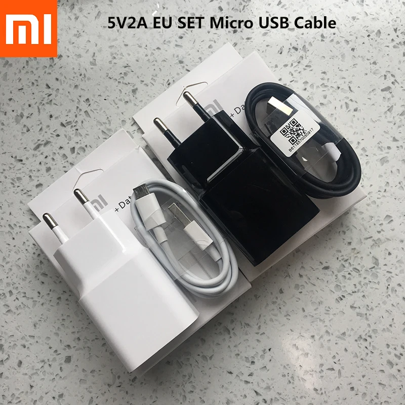 

Original 5V/2A EU Power Adapter xiaomi redmi note 7 Charger Micro Usb Cable For Redmi 7/7a/note 6 pro/note 5/6a/4A/4X/Mi a2 lite