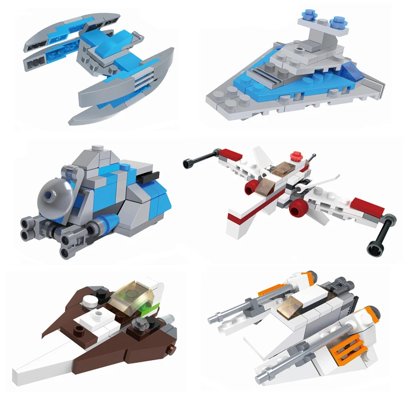 

2018 Star Wars MICROFIGHTERS Republic Gunship ARC-170 Starfighter Building Blocks Model Toys Compatible With Legoings