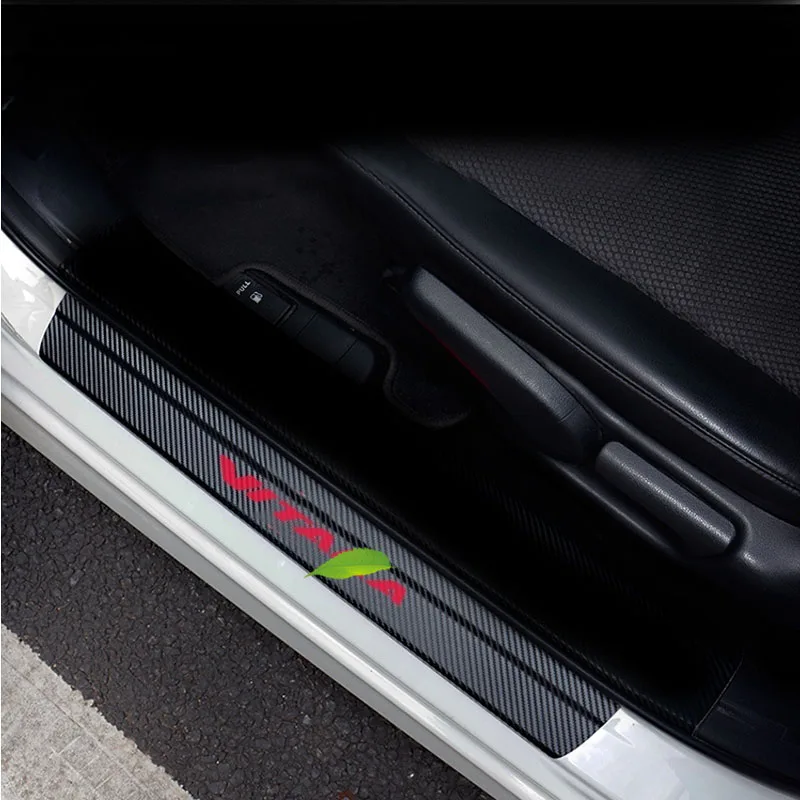 

Car Door Sill Protector Sticker Carbon Fiber Vinyl Sticker for Suzuki Vitara Car Accessories Car Stickers for Car Decoration