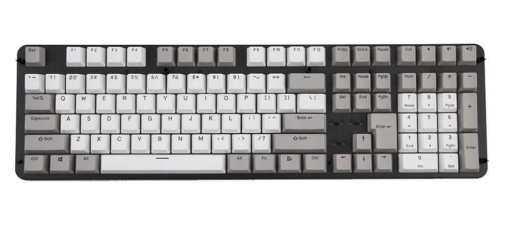 pbt keycap Double shot 108 keys Retro gray white OEM profile for MX Switches mechanical keyboard Keycaps