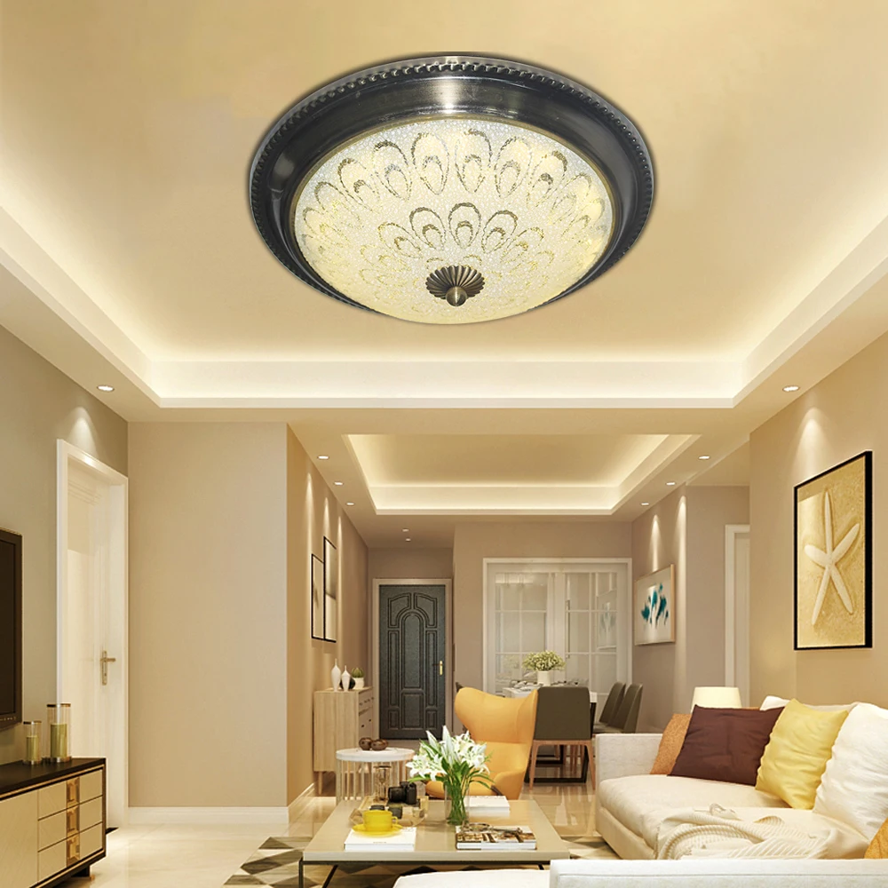 Винтажная индустриальная железная стеклянные потолочные лампы Plafonnier светодиодный 220 V потолочный светильник для гостиной спальни