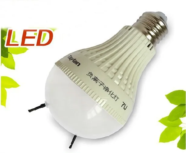 

AC85-227V E27, 6000-6500K LED Anion Bulb (Warm White & CoolWhite), with Anion Air Purifier Ionizer Negative Ion Generator,