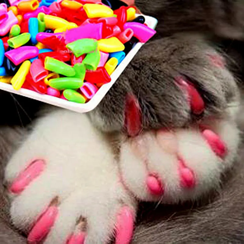 2016 NEW Cat Grooming Supply Colorful Cat Paw products for cats Soft