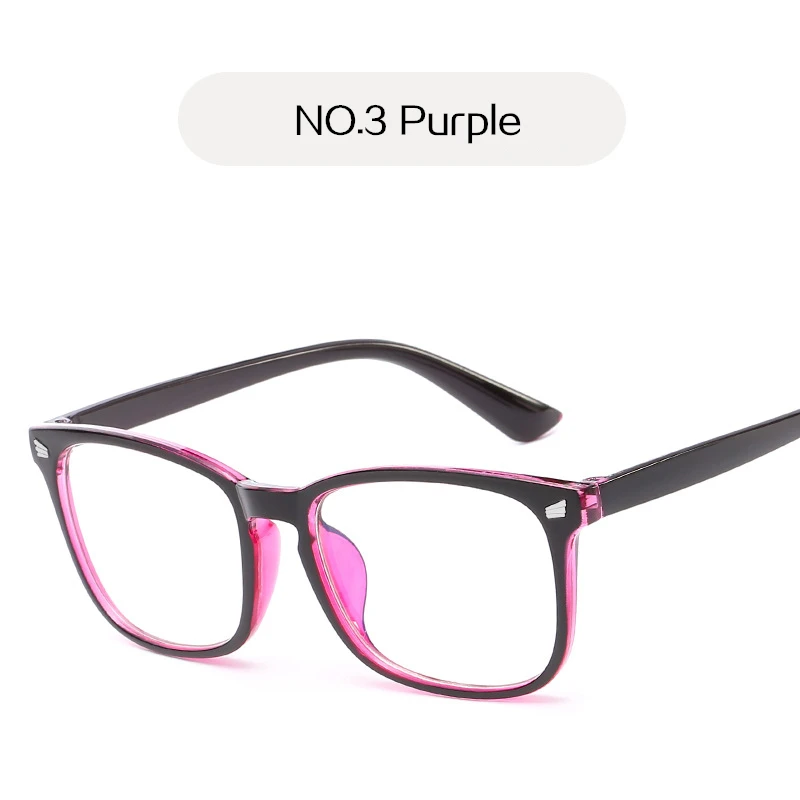 YOOSKE, синий светильник, блокирующие очки, для женщин, негабаритный фильтр, уменьшает синий светильник, очки для мужчин, компьютерные очки, очки унисекс - Цвет оправы: purple