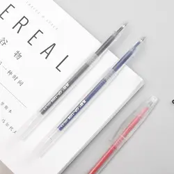 Корейский канцелярские 6 шт./лот Kawaii 0,5 мм пластик гелевая ручка прозрачный нейтральный ручки для письма дети подарок Schoo поставки