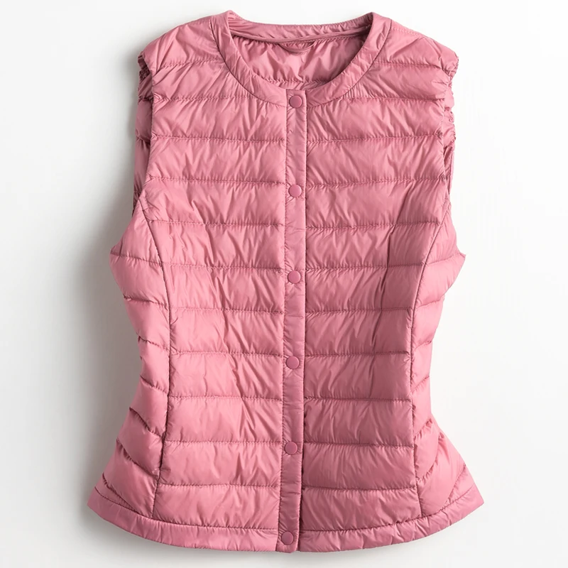 Women Sleeveless Jacket New Autumn Winter Ultra Light