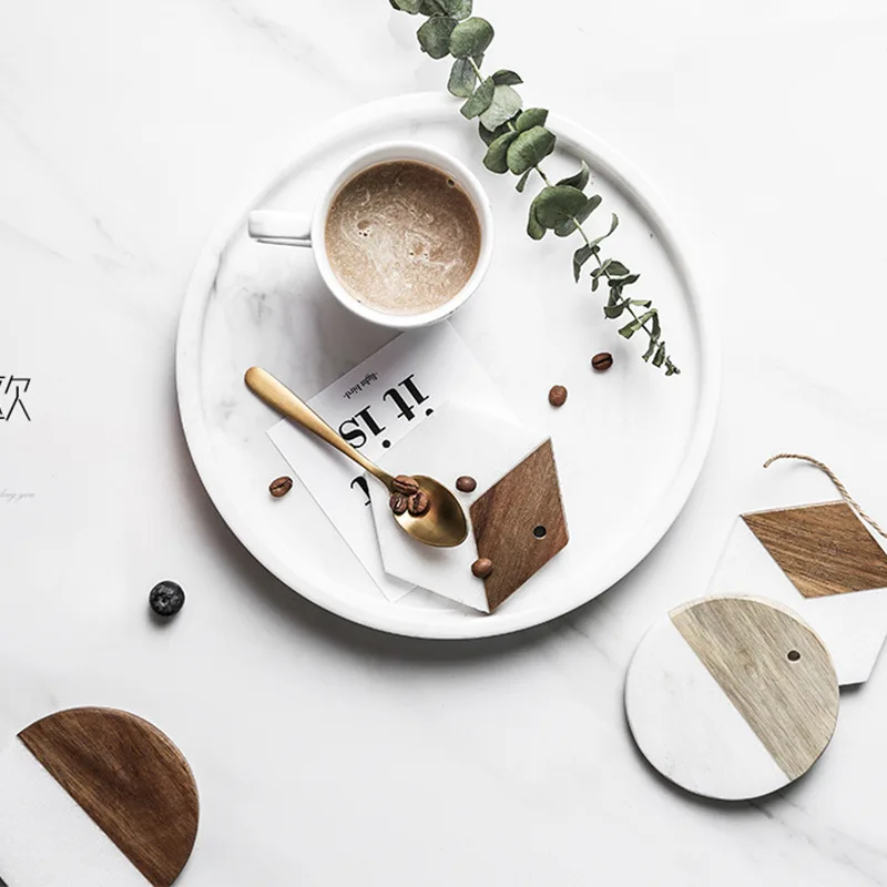 

Nordic Vintage Marble Texture Western Steak Tray Ceramic Storage Dish Fruit Dessert Sushi Breakfast Plate Kitchen Food Tableware