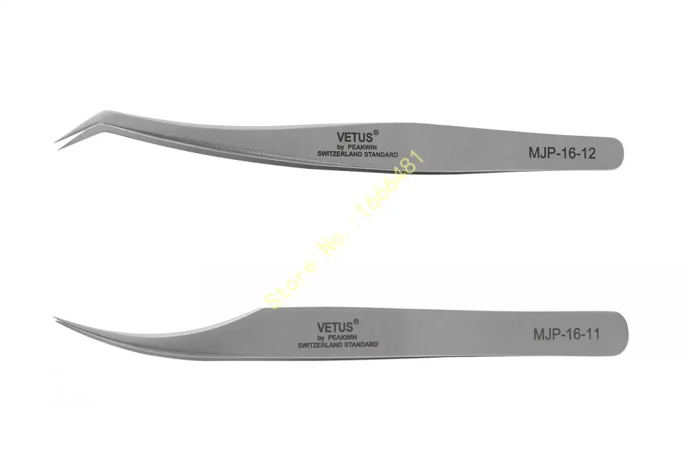 Pinças de Ponta Lote Vetus Pinça Maquiagem Não Hiper Magnetismo Anti Static Fina 5 Pçs - Mjp-16-11 3 5 pçs lote MJP-16-11 Vetus Pinça Maquiagem