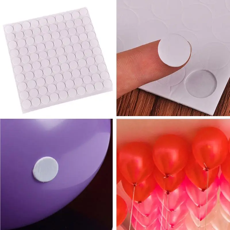 

Hoomall 100PCS One Paper Double Sided Adhesive Attachment Glue Wall Balloon Arch Stickers Birthday Party Wedding Decoration