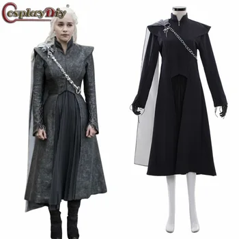 

CosplayDiy Game of Thrones Season 7 Cosplay Daenerys Targaryen Dress Mother of Dragons Costume Women Full Costumes For Halloween