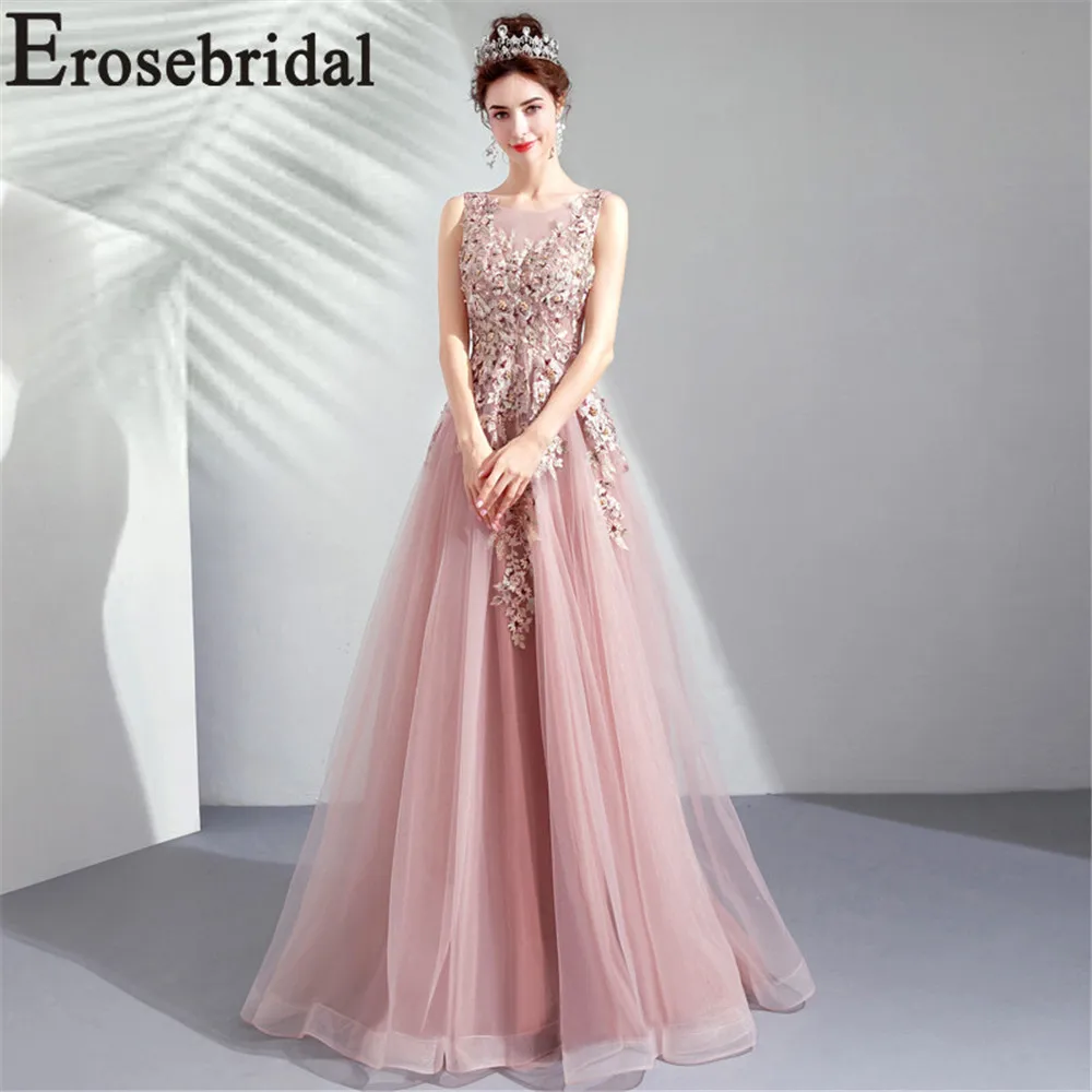Женское кружевное платье Erosebridal вечернее без рукавов длинная фасоль паста