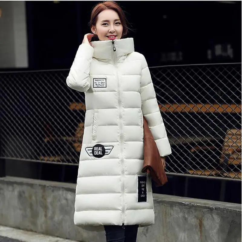 Winter Jacket 2016 New Women Hooded Thicken Coat Female Fashion Warm Outwear Cotton Padded Long Wadded