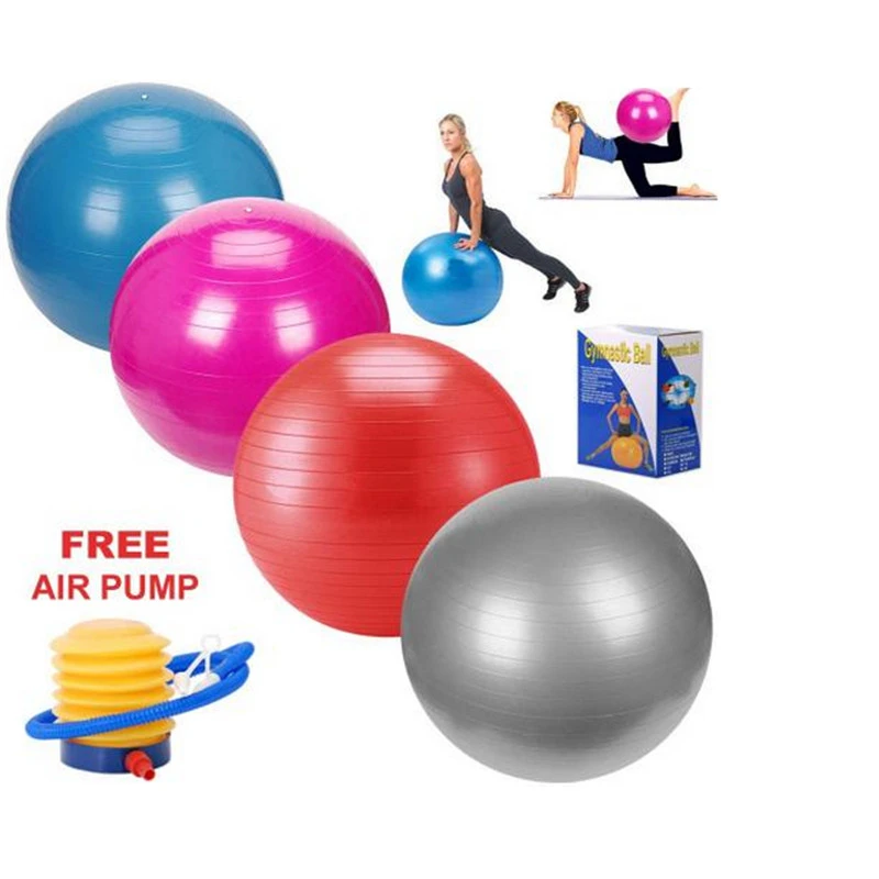 Inflated 53cm 55cm Anti Burst Gym Exercise Yoga Fitness Ball Slimming