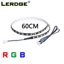 LERDGE 3d принтер аксессуары светодиодный светильник RGB 5050 Светодиодная лента с кабелем для Lerdge части платы двойной экструдер модуль RGB управление