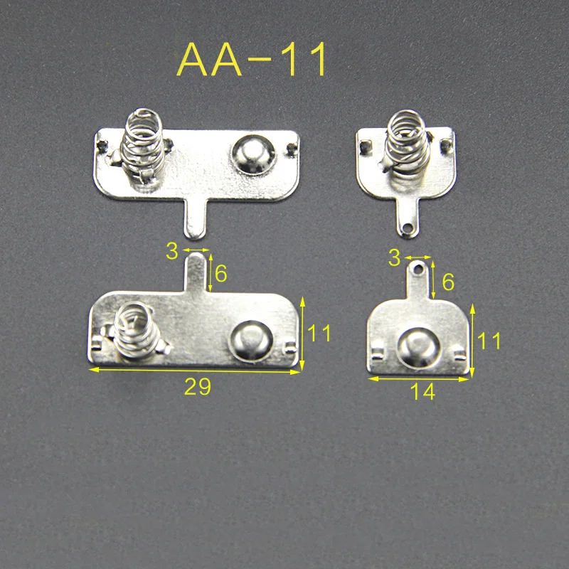 

Чехол для аккумулятора AA положительный и отрицательный монопольный аккумулятор чешуйчатая аппаратура пружинный контактный лист 100 набор