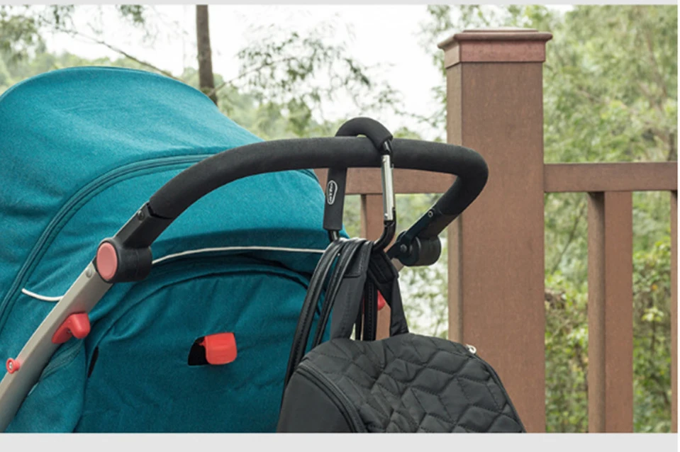 Aluminu коляска крюк детские коляски коляска вешалка сумка-шоппер каретки восхождение на кнопку карабин Универсальная коляска аксессуары