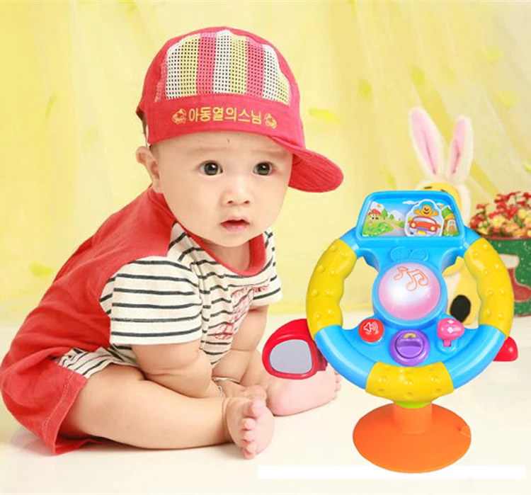 Volant De Voiture De Jouets De Bebe Avec Le Son Leger Jouets A Piles De Volant Pour Des Enfants Aliexpress