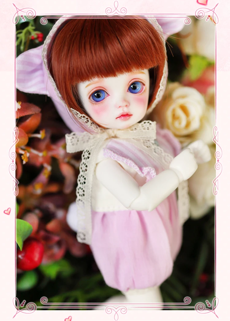 Базовая кукла Miu 1/8 BJD, модные прекрасные модели, полимерная кукла, соединитель для маленьких девочек, подарок на день рождения, случайные глаза