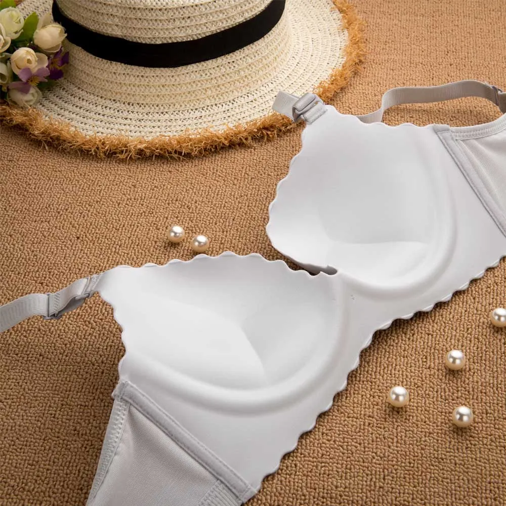 Ladies Padded Push Up Bras Gather Brassiere Unlined Wireless Seamless Bra for Women 30-40 A B C D cups Ladies Padded Push Up Bras Gather Brassiere Unlined Wireless Seamless Bra for Women 30-40 A B C D cups