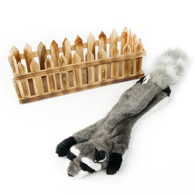 

Stuffingless Dog Toys, Stuffing Free Dog Chew Toys Set with Squirrel and Raccoon Squeaky Plush Dog Toy for Medium and Large Dogs
