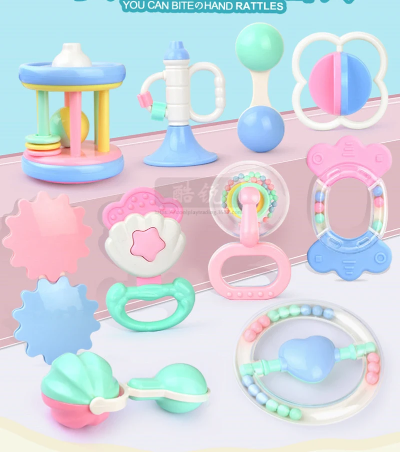 Anos de Idade do Bebê Homens e Mulheres Mão do Bebê Educação Pode Ser Fervida Guta Chocalho Brinquedos Molares Bebê Agarrar Conforto 10 Pcs 0-3 2 Brinquedos e hobbies