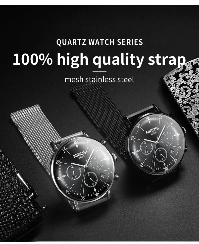 Reloj Hombre 2018 NIBOSI Unisex Men's Watches Top Brand Luxury Dress Fashion Wrist Watch Chronograph Man Clock Luxury Relogios (17)