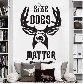

free shipping Elk Deer Hunting Antler Buck Decor Wall Decal Wall Sticker Vinyl Home Decoration