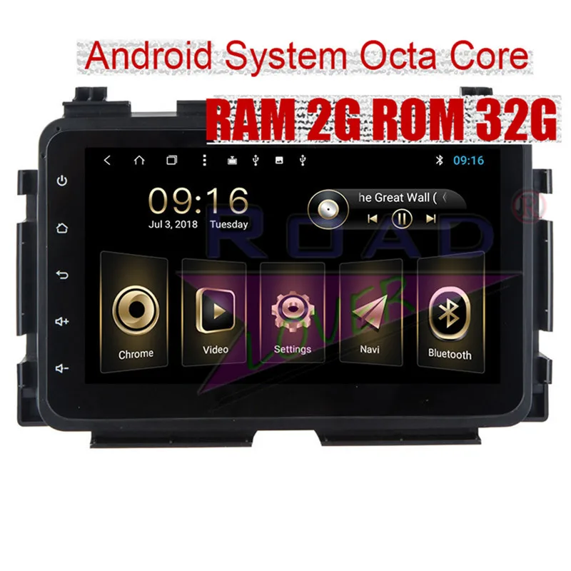 Clearance Roadlover Android 8.1 Car Media Center Player Autoradio For Honda Vezel 2015 Stereo GPS Navigation Magnitol Two Din Video NO DVD 10