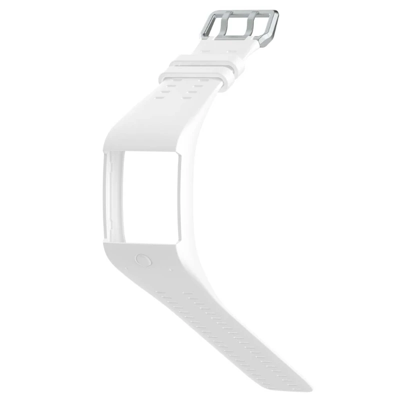 Мягкий силиконовый спортивный браслет на запястье ремешок для Polar M600 gps умные спортивные часы Классическая Пряжка из нержавеющей стали 11 цветов - Цвет: Белый