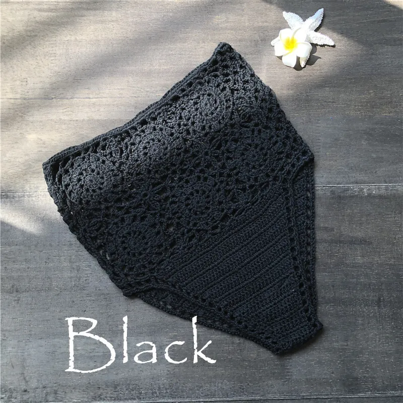 crochet bikini High Waist Bikini Panty Floors Separate Women's Swimwear Shorts Hooks Underwear Swimming Trousers