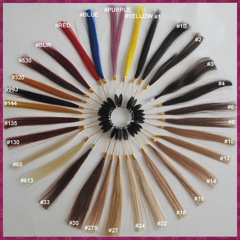 Human Hair Weave Color Chart