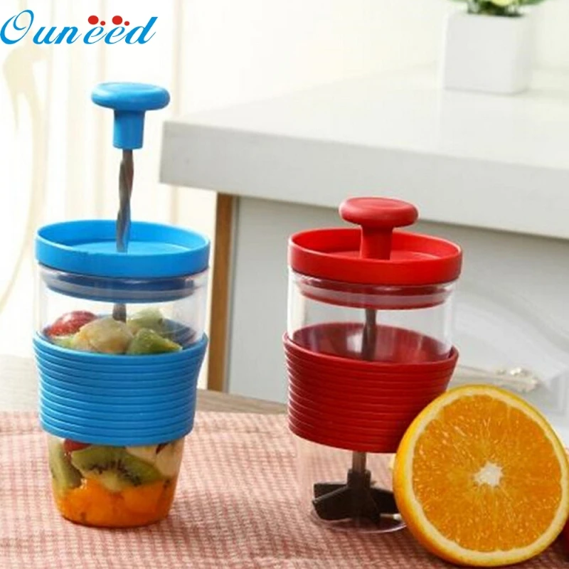 

Ouneed Happy Home Creative Manual Fruit Juicer Press Juice Outdoor Portable Mixing Cup 1 Piece