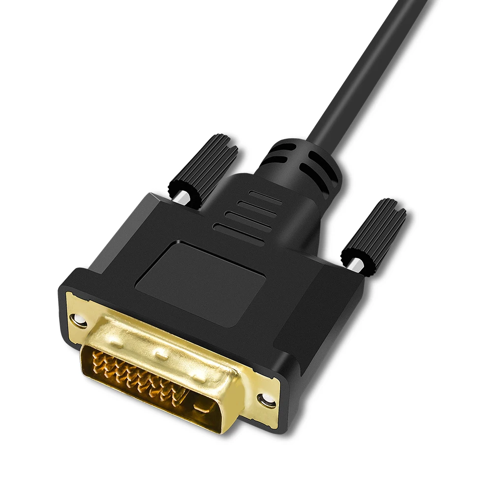  Tishric 10PCS Hot DVI-D DVI D To VGA 24+1 15Pin Video Card Male To Female Cable Converter For Proje