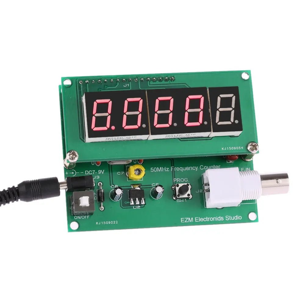 

High Sensitivity frequency counter 1Hz-50MHz cymometer Frequency Meter Counter Measurement Tester Module 7V-9V 50mA