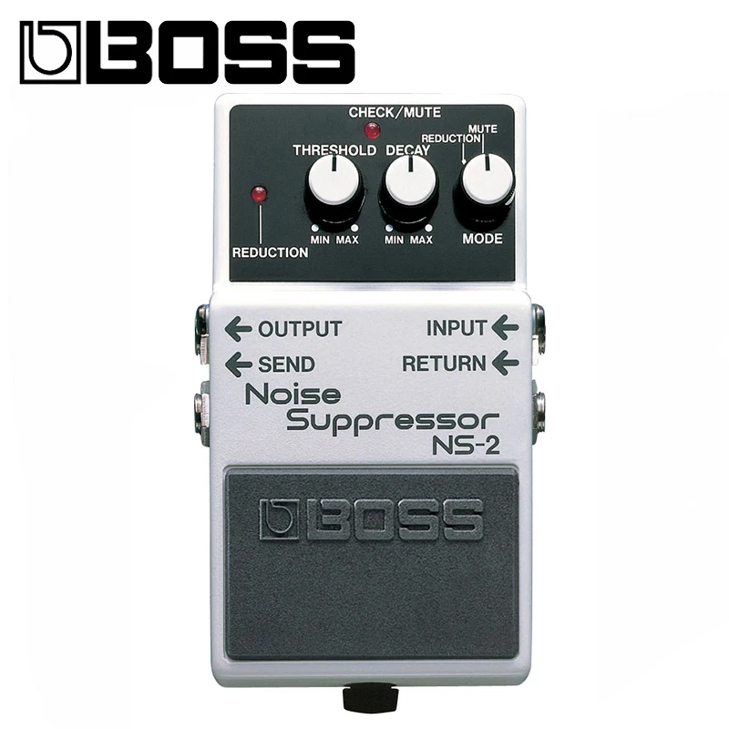 Boss NS-2 аудио Шумоподавитель педаль для комплект для гитары с выбор, полировочная ткань и струны намотки