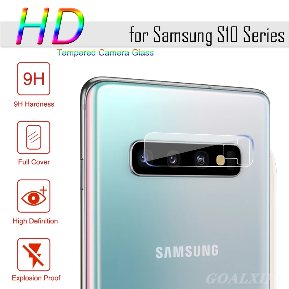 

3 Pieces Glass for Samsung Galaxy S10 Plus S10e S10+ M20 S9+ Glass Protective Camera Lens Glass Protector for Samsung S8 S9 Plus