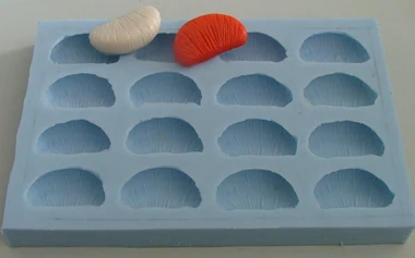 

Silicone mold fondant DIY 16 hole multi-mode semi-round orange petal soap molds handmade oil soaps mould
