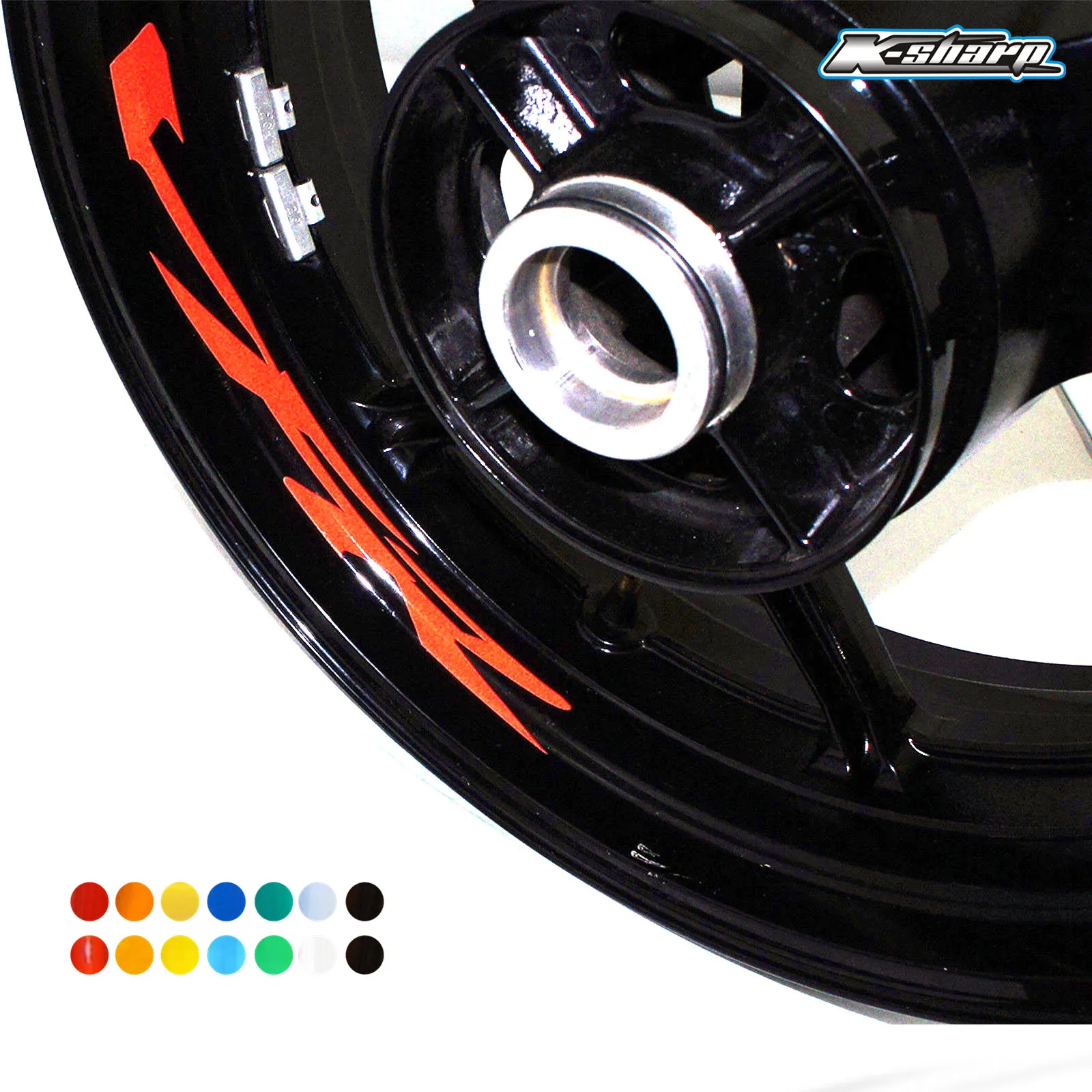 

8 X custon inner rim decals wheel reflective sign Stickers stripes FIT HONDA VFR