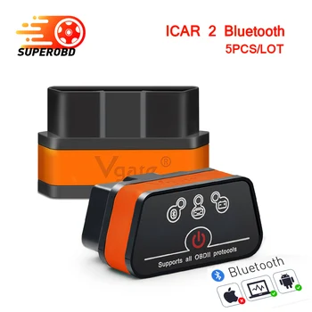 

ELM327 Obd2 Scanner iCar2 5pcs/lot icar 2 Bluetooth Code Reader V1.5 For Android Phone Torque Diagnostic Tool