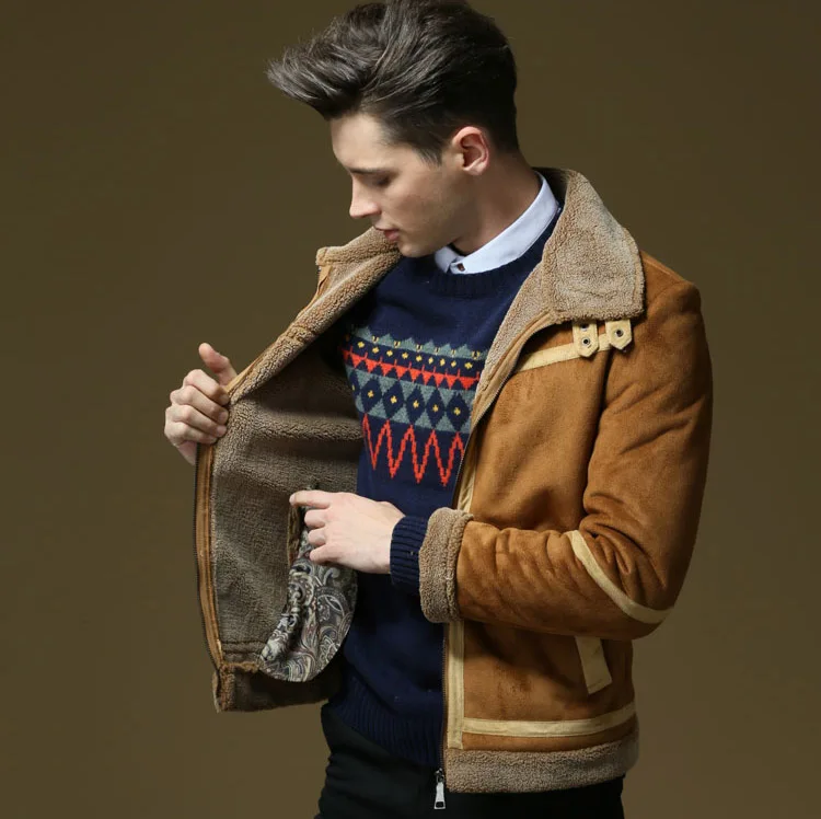 suede leather jacket coffee 06