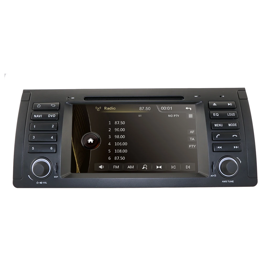 Discount 7 Inch Double 2 Din Car DVD Player GPS Navigation for For BMW X5 E53 E39 GPS stereo audio navigation multimedia screen head unit 2
